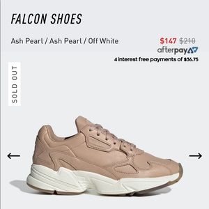 Adidas Falcon in Ash Pearl and Off White